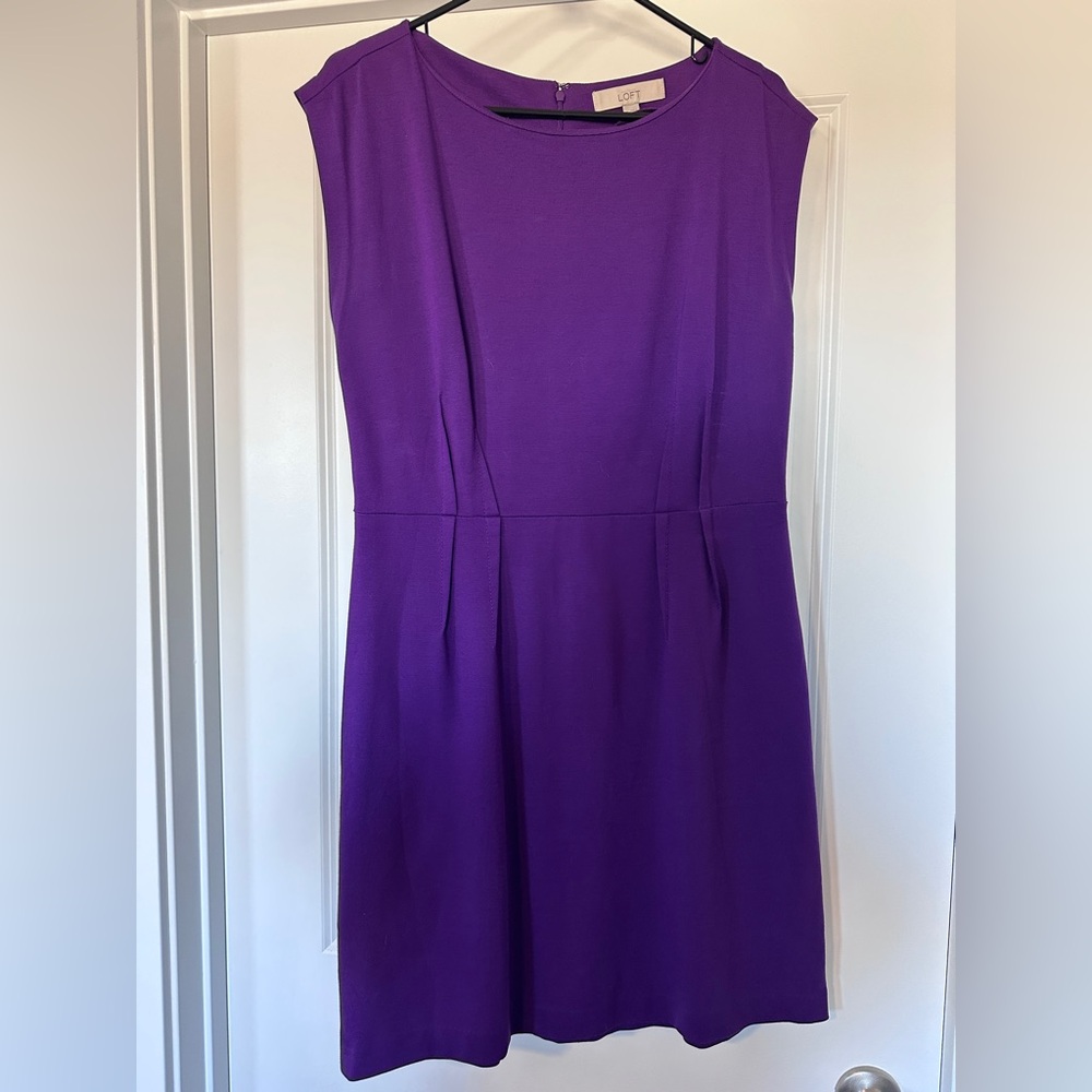 LOFT Vibrant Purple Mini Dress